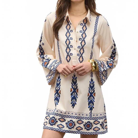 NEW FIGUE jamie dress in medallion tapestry - Picture 2 of 5